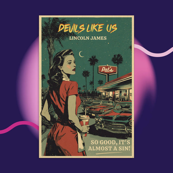 Devils Like Us Postcard – Pat’s Diner Edition