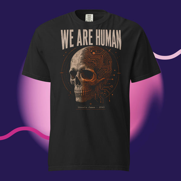 We Are Human Vintage Tee – Unisex Heavyweight