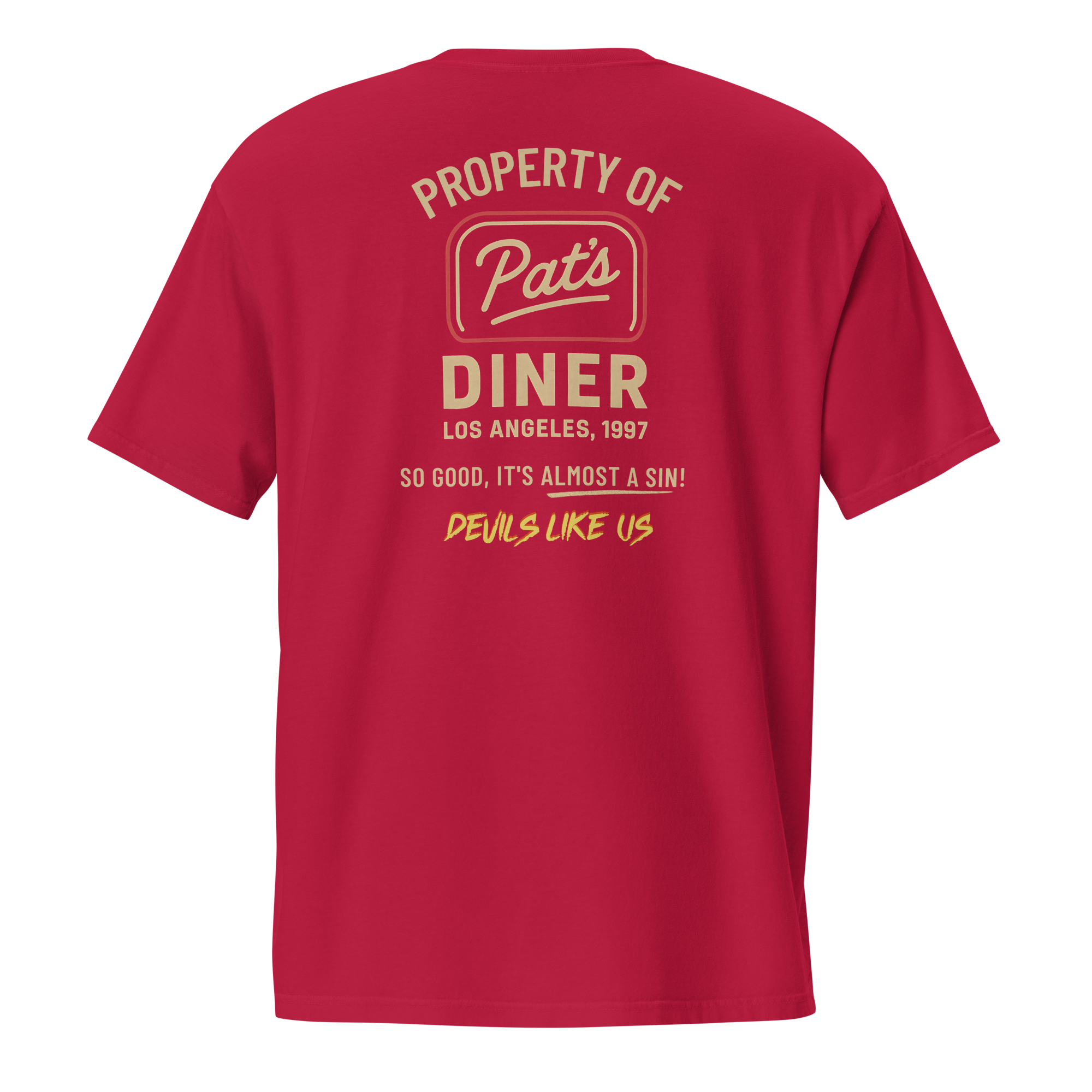 Devils Like Us Pocket Tee - 1997 Pat's Diner Uniform Collector's Edition